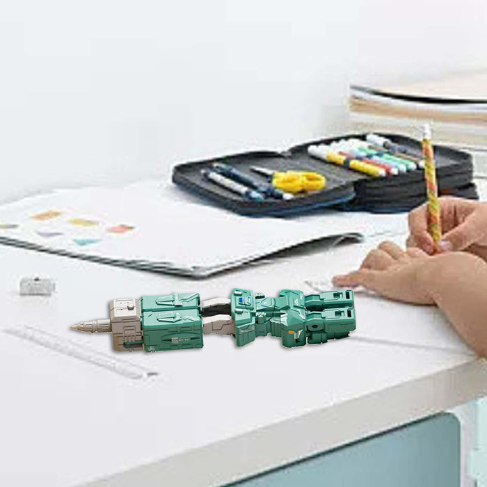 Crofta Deformation Robot Pen Portable Robot Deformation Pen for Kids Girls Children Green