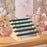 Crofta Rings Display Stand Jewelry Organizer Holder for Cabinet Dressing Table Home Green