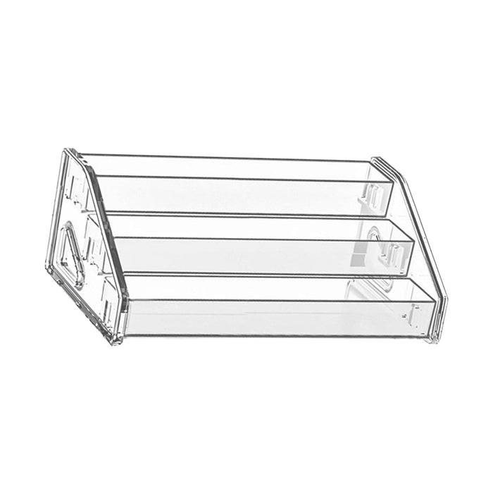 Crofta Acrylic Display Riser Display Rack Clear Holder for Badges Mini Dolls Medals 3 Tier