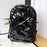 Crofta PVC Backpack Multifunctional Adjustable Gift Bookbag for Camping Hiking Work Black