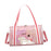 Crofta Duffle Bag Portable Personal Item Women Dance Bag for Dance Overnight Pink