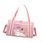 Crofta Duffle Bag Portable Personal Item Women Dance Bag for Dance Overnight Pink