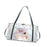 Crofta Duffle Bag Portable Personal Item Women Dance Bag for Dance Overnight Silver