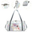 Crofta Duffle Bag Portable Personal Item Women Dance Bag for Dance Overnight Silver