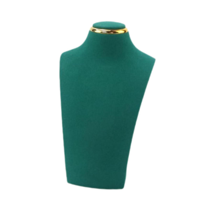 Crofta Necklace Storage Stand Green Necklace Mannequin Holder Stand for Shows Props 12 x 20 cm