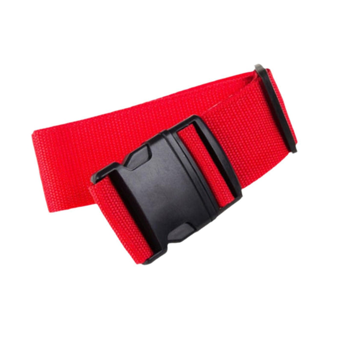 Crofta 2 Meters Suitcase Belt Travel Packing Strap Sturdy with Quick Release Buckle Red