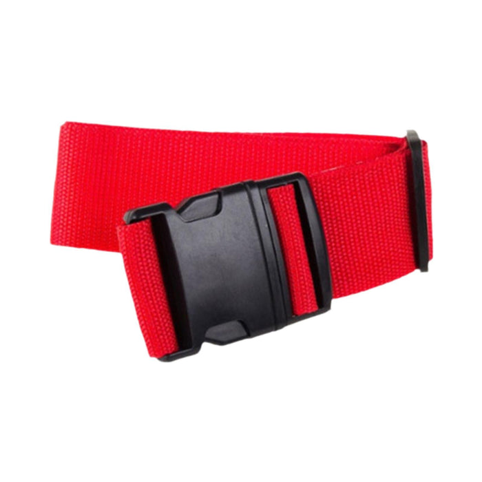 Crofta 2 Meters Suitcase Belt Travel Packing Strap Sturdy with Quick Release Buckle Red