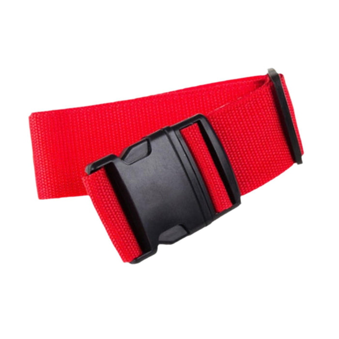 Crofta 2 Meters Suitcase Belt Travel Packing Strap Sturdy with Quick Release Buckle Red