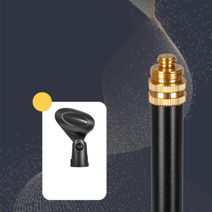 Crofta Vertical Mic Stand Parts Convenient Professional for Studio Singing Speeches