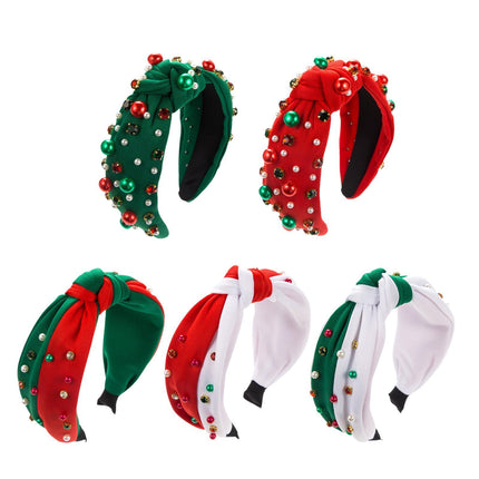 Crofta Xmas Hair Band Favors Photo Christmas Headband for Women Ladies Girls green