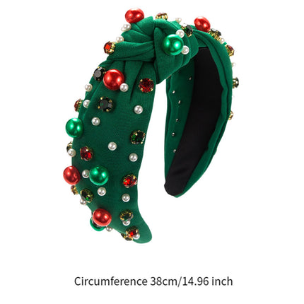 Crofta Xmas Hair Band Favors Photo Christmas Headband for Women Ladies Girls green