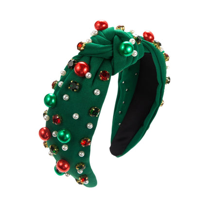 Crofta Xmas Hair Band Favors Photo Christmas Headband for Women Ladies Girls green