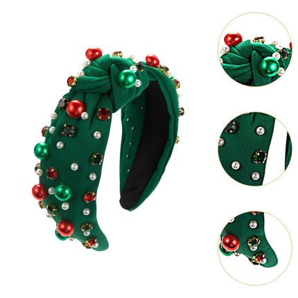 Crofta Xmas Hair Band Favors Photo Christmas Headband for Women Ladies Girls green