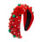 Crofta Xmas Hair Band Favors Photo Christmas Headband for Women Ladies Girls red