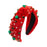 Crofta Xmas Hair Band Favors Photo Christmas Headband for Women Ladies Girls red