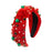 Crofta Xmas Hair Band Favors Photo Christmas Headband for Women Ladies Girls red