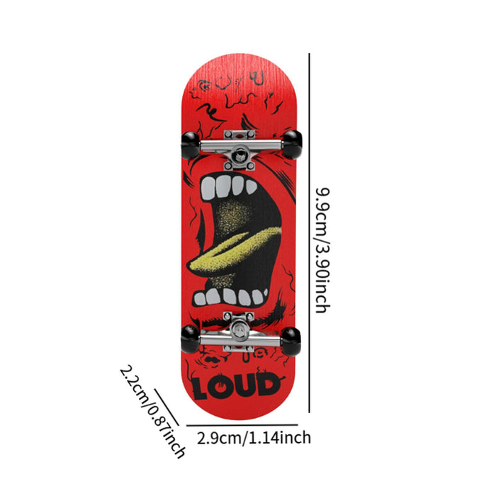 Crofta Fingerboard Creative Collectible Fingertips Movement for Teens Kids Children Red