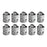 Crofta 10Pcs Metal Connectors Firm Electric Fence Perimeter Alarm System Connectors