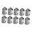 Crofta 10Pcs Metal Connectors Firm Electric Fence Perimeter Alarm System Connectors