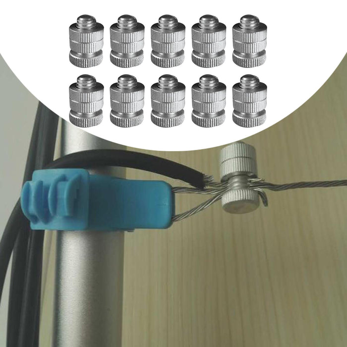 Crofta 10Pcs Metal Connectors Firm Electric Fence Perimeter Alarm System Connectors