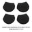 Crofta Luggage Suitcase Wheels Socks Simple Trolley Case Wheel Covers for Table Leg Black