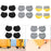 Crofta Luggage Suitcase Wheels Socks Simple Trolley Case Wheel Covers for Table Leg Black