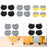 Crofta Luggage Suitcase Wheels Socks Simple Trolley Case Wheel Covers for Table Leg Black