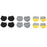 Crofta Luggage Suitcase Wheels Socks Simple Trolley Case Wheel Covers for Table Leg Black