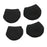 Crofta Luggage Suitcase Wheels Socks Simple Trolley Case Wheel Covers for Table Leg Black