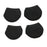 Crofta Luggage Suitcase Wheels Socks Simple Trolley Case Wheel Covers for Table Leg Black