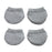 Crofta Luggage Suitcase Wheels Socks Simple Trolley Case Wheel Covers for Table Leg Gray