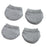 Crofta Luggage Suitcase Wheels Socks Simple Trolley Case Wheel Covers for Table Leg Gray