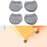 Crofta Luggage Suitcase Wheels Socks Simple Trolley Case Wheel Covers for Table Leg Gray