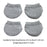 Crofta Luggage Suitcase Wheels Socks Simple Trolley Case Wheel Covers for Table Leg Gray