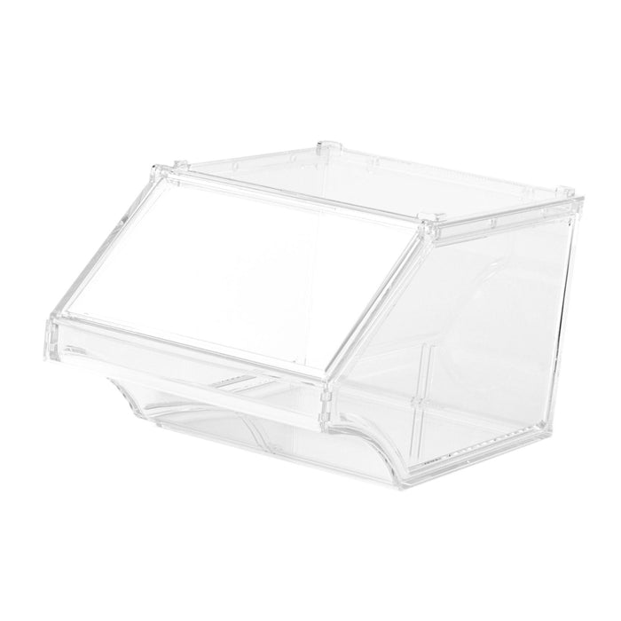 Crofta Acrylic Storage Bin Open Front for Bakeries Retail Stores Kitchen Countertop 20cmx31cmx17cm