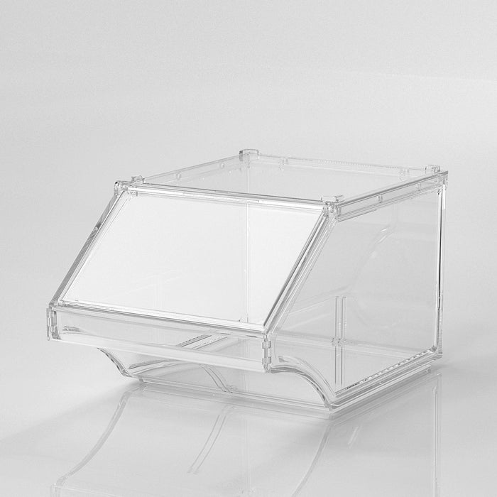 Crofta Acrylic Storage Bin Open Front for Bakeries Retail Stores Kitchen Countertop 20cmx31cmx17cm