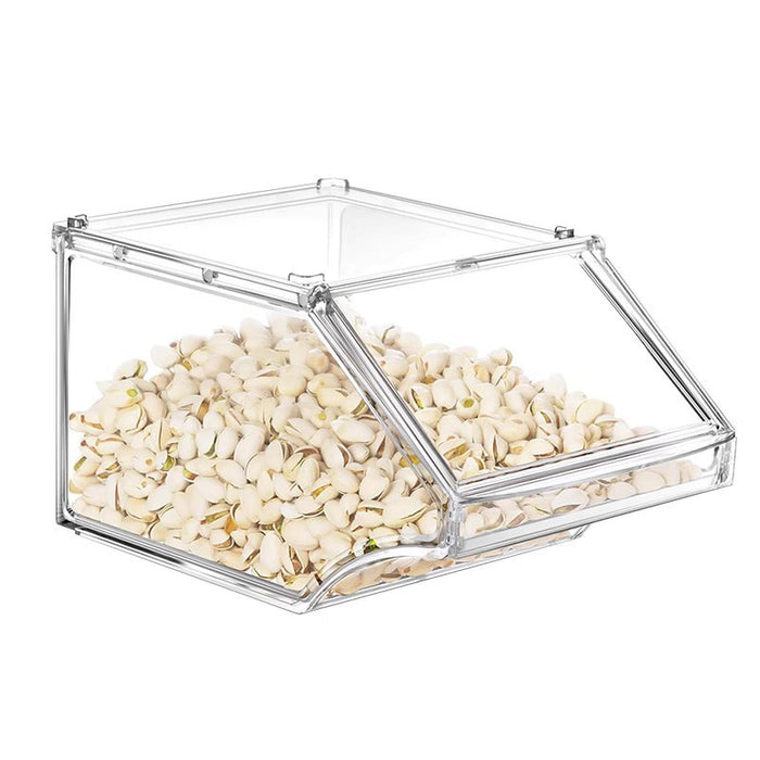 Crofta Acrylic Storage Bin Open Front for Bakeries Retail Stores Kitchen Countertop 20cmx31cmx17cm