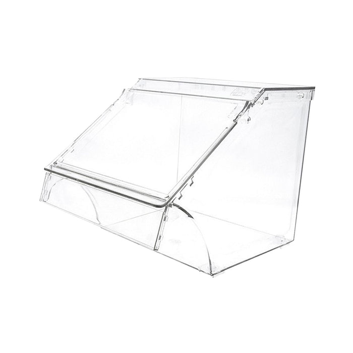 Crofta Acrylic Storage Bin Open Front for Bakeries Retail Stores Kitchen Countertop 24cmx20cmx24cm