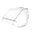 Crofta Acrylic Storage Bin Open Front for Bakeries Retail Stores Kitchen Countertop 24cmx20cmx24cm