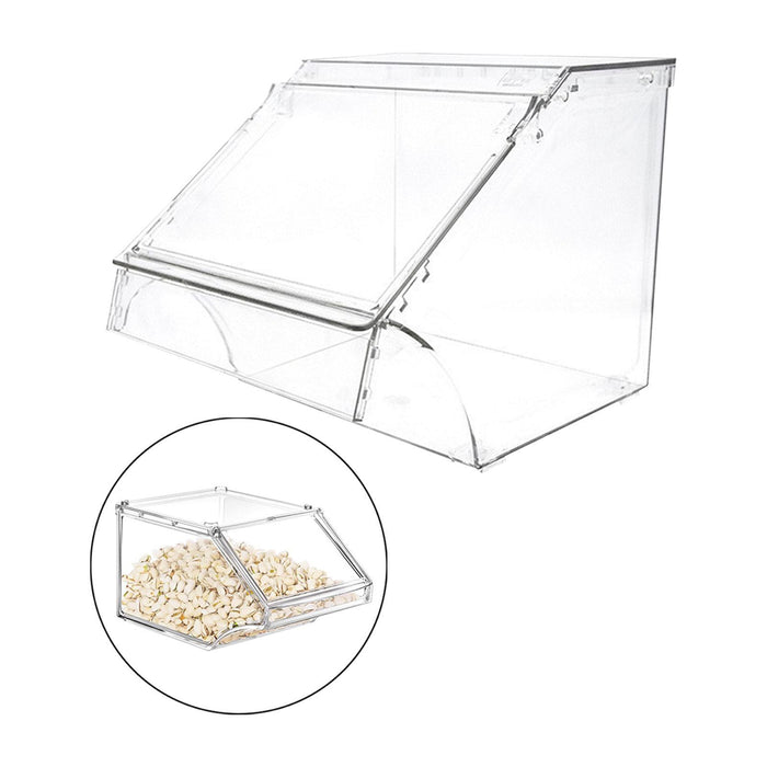 Crofta Acrylic Storage Bin Open Front for Bakeries Retail Stores Kitchen Countertop 24cmx20cmx24cm