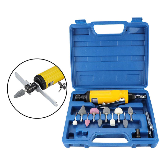 Crofta 1/4â€ Pneumatic Die Grinder Easy to Use Polishing Machine for Pneumatic Tools 197mmx39mm Grinder Set