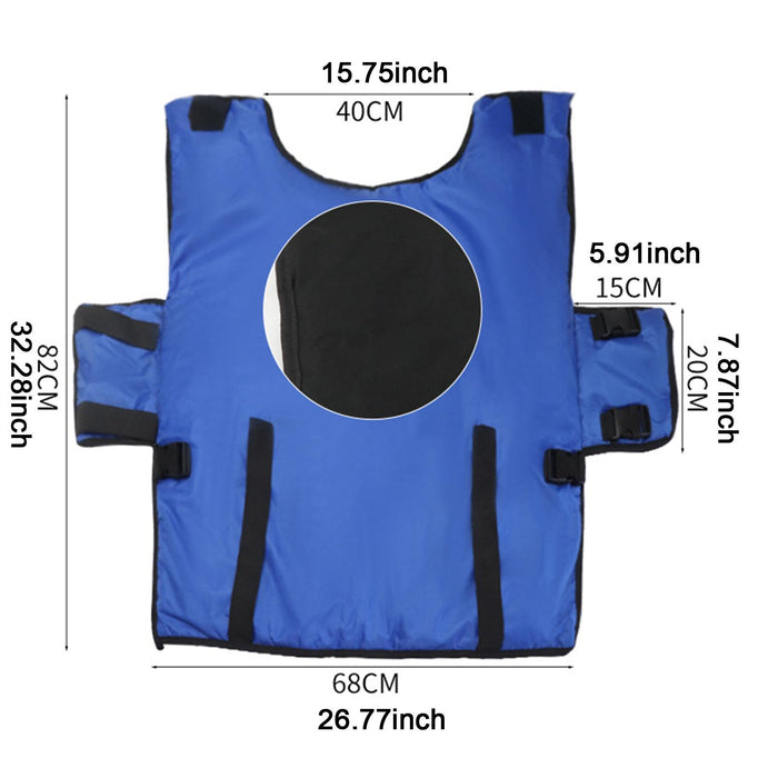 Crofta Calf Warm Clothes Blue Calf Coat Waterproof Comfortable Calf Warming Blanket Standard Universal