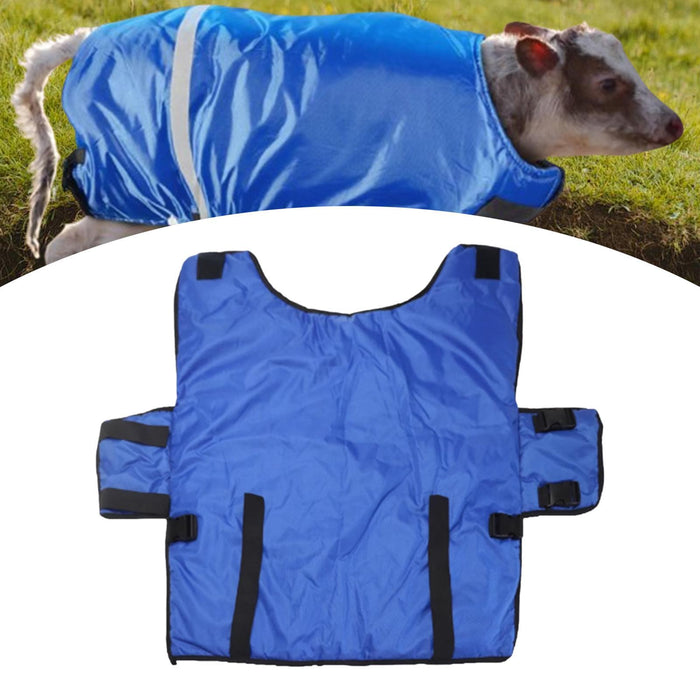 Crofta Calf Warm Clothes Blue Calf Coat Waterproof Comfortable Calf Warming Blanket Standard Universal