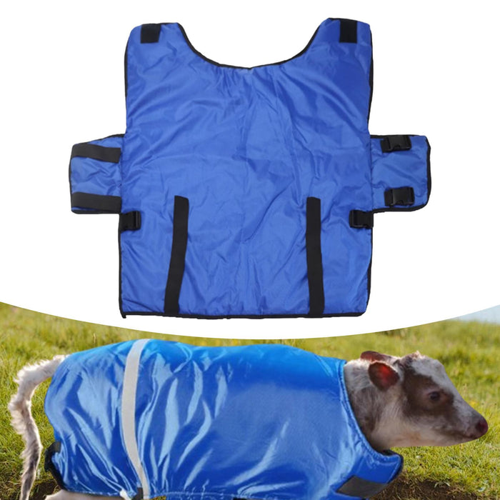 Crofta Calf Warm Clothes Blue Calf Coat Waterproof Comfortable Calf Warming Blanket Thicken Universal