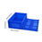 Crofta Foldable Logistics Box Sturdy Storage Container for Household Outdoor Hiking Blue