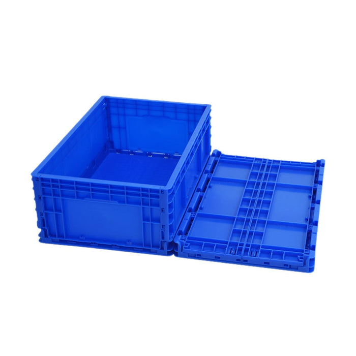 Crofta Foldable Logistics Box Sturdy Storage Container for Household Outdoor Hiking Blue