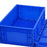 Crofta Foldable Logistics Box Sturdy Storage Container for Household Outdoor Hiking Blue