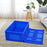 Crofta Foldable Logistics Box Sturdy Storage Container for Household Outdoor Hiking Blue