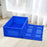 Crofta Foldable Logistics Box Sturdy Storage Container for Household Outdoor Hiking Blue