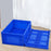 Crofta Foldable Logistics Box Sturdy Storage Container for Household Outdoor Hiking Blue